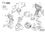 Bosch 3 601 JA1 401 Gdr 14,4 V-Li Impact Wrench 14.4 V / Eu Spare Parts